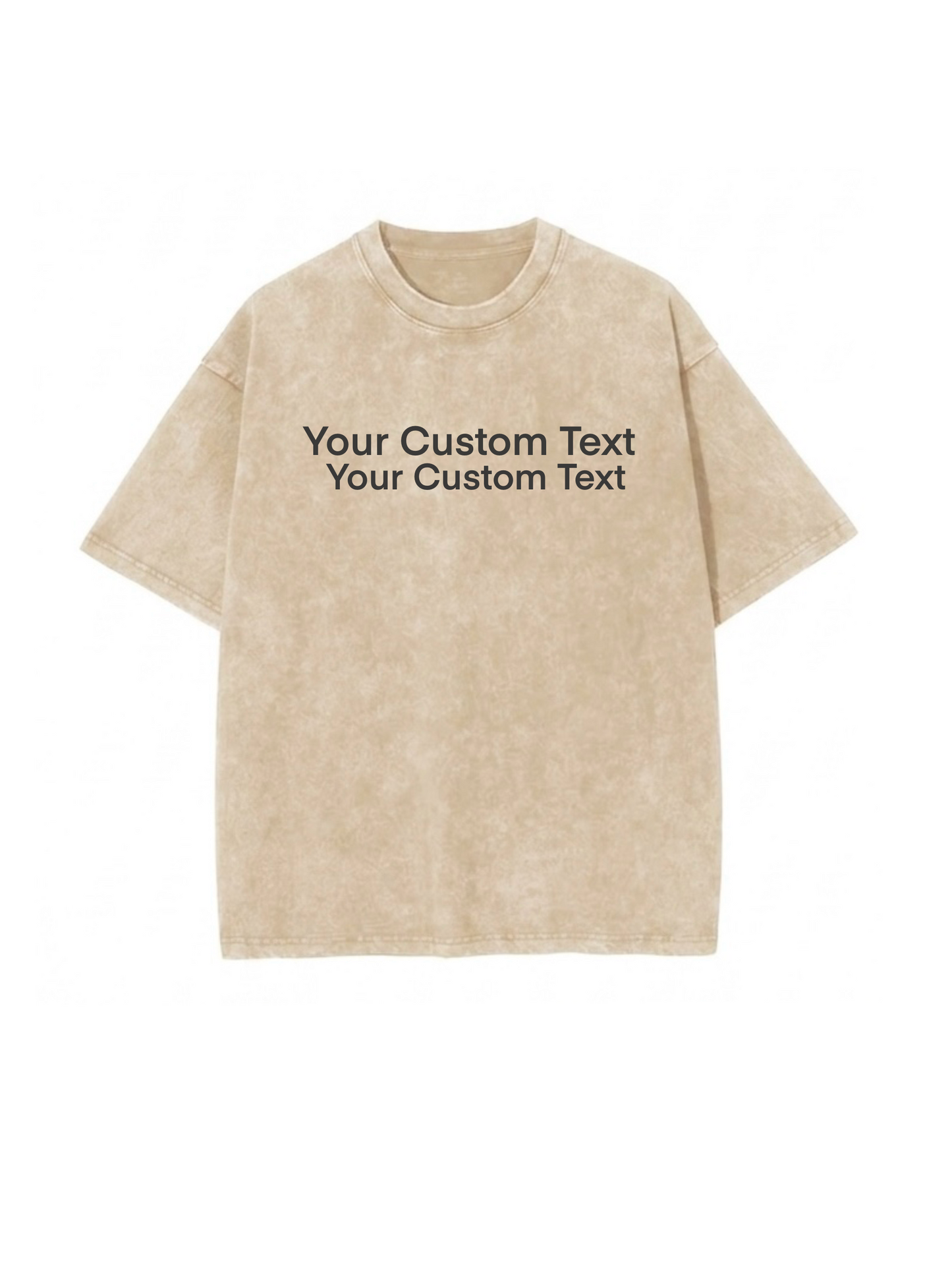 Premium Vintage Washed T-Shirt - Large Text