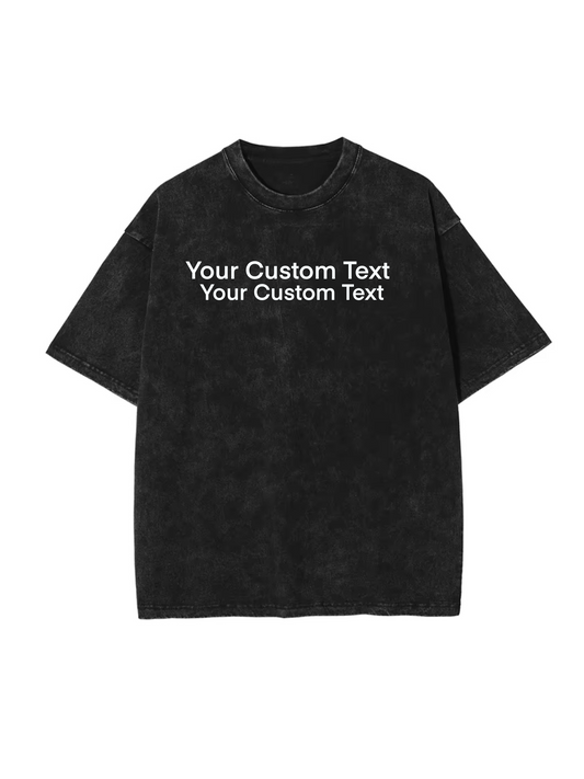 Premium Vintage Washed T-Shirt - Large Text