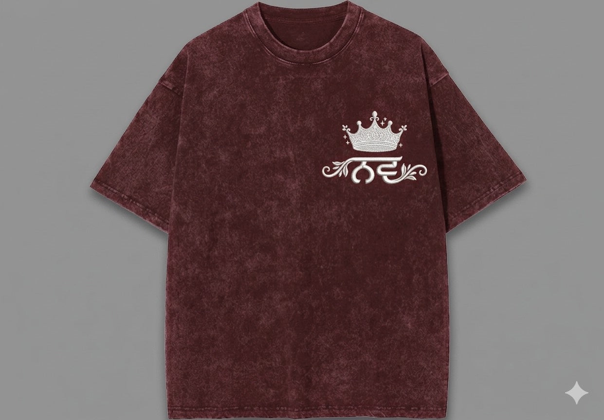 Premium Vintage Washed T-Shirts (Front Left Chest)
